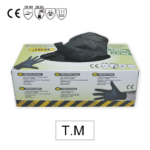 MANUSI NEGRE DE UNICA FOLOSINTA. DE NITRIL MARIME M- SET 100BUC JBM - imagine 7
