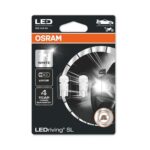 SET 2 BECURI AUXILIARE CU LED 12V (W5W) WHITE 6000K BLI OSRAM