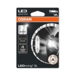 BEC AUXILIAR CU LED 12V (C5W 41mm) WHITE 6000K BLI 1 BUC OSRAM