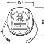 COMPRESOR AUTO 12V 120 W CU AFISAJ DIGITAL TYREINFLATE 450 OSRAM