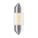BEC AUXILIAR CU LED 12V (C5W 31mm) WHITE 6000K BLI 1 BUC OSRAM - imagine 2