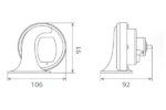 CLAXON ELECTROMAGNETIC 12V 6A TON JOS - imagine 3