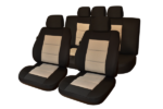 SET HUSE SCAUN PREMIUM LUX NEGRU-BEJ UMB3 - imagine 2