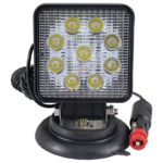 PROIECTOR DE LUCRU CU LED. PATRAT. LUMINA CONCENTRATA. BAZA MAGNETICA JBM