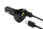 INCARCATOR AUTO 1xUSB QC3.0 + 1xUSB 2.4A + 1xUSB Type-C CU AFISAJ TENSIUNE/PUTERE LED - imagine 7