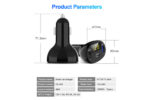INCARCATOR AUTO 1xUSB QC3.0 + 1xUSB 2.4A + 1xUSB Type-C CU AFISAJ TENSIUNE/PUTERE LED - imagine 6