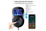 INCARCATOR AUTO 1XUSB QC3.0 SI 1XUSB 2.4A CU BLUETOOTH SI MODULATOR FM - imagine 9