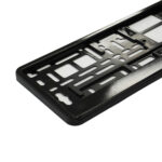 SUPORT NUMAR INMATRICULARE MEGA DRIVE METALIZAT NEGRU 1 BUC - imagine 3