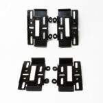 SUPORT NUMAR INMATRICULARE MEGA DRIVE FARA RAME SET 4 BUC (FATA + SPATE) NEGRU - imagine 5