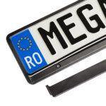 SUPORT NUMAR INMATRICULARE MEGA DRIVE METALIZAT GRAPHITE 1 BUC - imagine 5