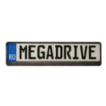 SUPORT NUMAR INMATRICULARE MEGA DRIVE METALIZAT GRAPHITE 1 BUC - imagine 2