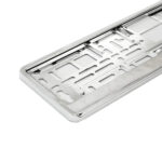 SUPORT NUMAR INMATRICULARE MEGA DRIVE METALIZAT SILVER 1 BUC - imagine 3