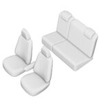 SET HUSE SCAUN UMBRELLA PENTRU FORD FUSION 2003-2011 (BANCHETA FRACTIONATA) CU TETIERE SPATE IN FORMA DE L - imagine 5
