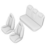 SET HUSE SCAUN UMBRELLA PENTRU NISSAN QASHQAI 2017- (BANCHETA FRACTIONATA) CU TETIERE IN FORMA DE L - imagine 5