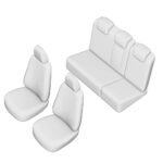 SET HUSE SCAUN UMBRELLA PENTRU KIA CEED 2012- (BANCHETA FRACTIONATA) CU TETIERE SPATE IN FORMA DE L - imagine 5