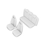 SET HUSE SCAUN UMBRELLA PENTRU VOLKSWAGEN CC 2009- (BANCHETA FRACTIONATA) CU TETIERE SPATE IN FORMA DE L - imagine 5