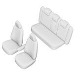 SET HUSE SCAUN UMBRELLA PENTRU AUDI A-4 (B8) 2009-2016 (BANCHETA FRACTIONATA) CU TETIERE FATA STANDARD. TETIERE SPATE IN FORMA DE L - imagine 3