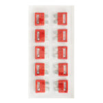 BLISTER SIGURANTE FUZIBILE ROSII 10A SET DE 10 BUC - imagine 3