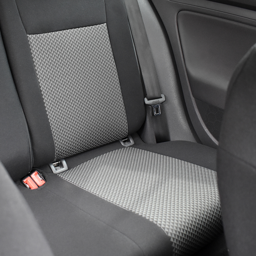 2641224-1 SET HUSE SCAUN UMBRELLA PENTRU DACIA SANDERO STEPWAY 2013-2020 (BANCHETA FRACTIONATA) CU TETIERE SPATE IN FORMA L - imagine 1