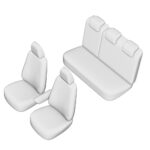 SET HUSE SCAUN UMBRELLA PENTRU PEUGEOT 308 HATCH 2014- (BANCHETA FRACTIONATA) CU TETIERE SPATE IN FORMA DE L - imagine 4