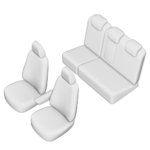 SET HUSE SCAUN UMBRELLA PENTRU FORD FOCUS 2012-2018 (BANCHETA FRACTIONATA) - imagine 6