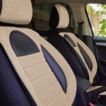 SET HUSE SCAUN RACING BEJ - imagine 3