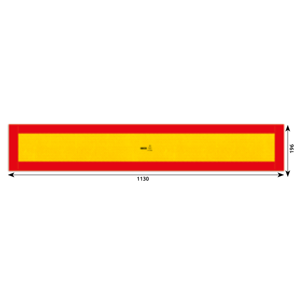 2648964-1 AUTOCOLANT REFLECTORIZANT GALBEN/ ROSU 1130X196 MM HICO - imagine 1