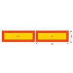 SET 2 AUTOCOLANTE REFLECTORIZANTE 565X132 MM HICO