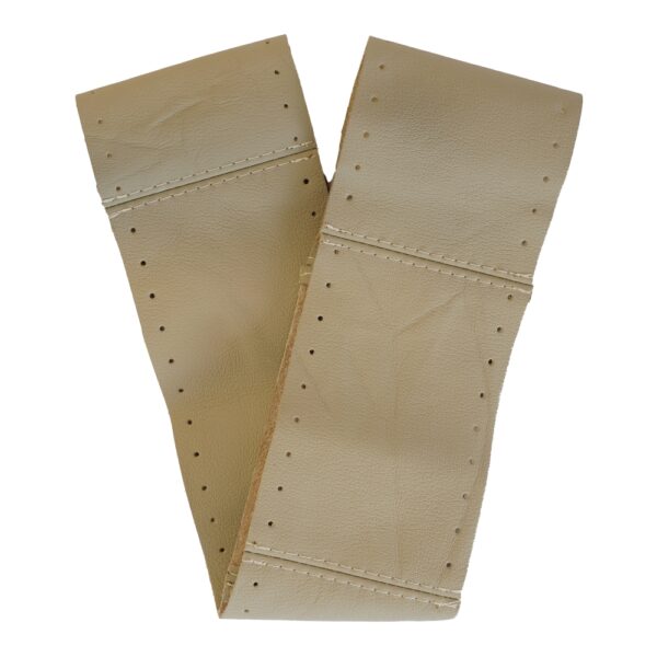 HUSA VOLAN CU SNUR PIELE NATURALA BEJ 36-39 CM