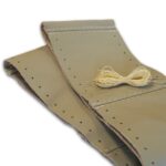 HUSA VOLAN CU SNUR PIELE NATURALA BEJ 36-39 CM - imagine 2