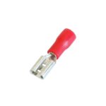 SET 100 PAPUCI ELECTRICI TERMINALI IZOLATI ROSII MAMA 4.7X0.8MM
