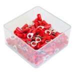SET 100 PAPUCI ELECTRICI TERMINALI TIP INEL IZOLATI 5.3MM - imagine 2