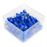SET 100 PAPUCI ELECTRICI TERMINALI TIP FURCA IZOLATI 3.7MM - imagine 2