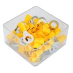 SET 100 PAPUCI ELECTRICI TERMINALI TIP INEL IZOLATI 8.4MM - imagine 2