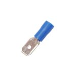SET 100 PAPUCI ELECTRICI TERMINALI IZOLATI ALBASTRI TATA 6.3X0.8MM - imagine 3