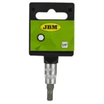 BITI CU TUBULARA CU ACTIONARE 1/4 ' IMBUS HEXAGONAL 4MM SATINAT - JBM