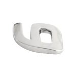 ORNAMENT AUTO 3D. CIFRA 6. 26 MM. CROMAT - imagine 2