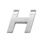 ORNAMENT AUTO 3D. LITERA H. 26 MM. CROMAT