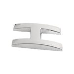 ORNAMENT AUTO 3D. LITERA H. 26 MM. CROMAT - imagine 2