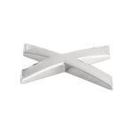 ORNAMENT AUTO 3D. LITERA X. 26 MM. CROMAT - imagine 3