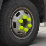 SET 10 BUCATI CAPAC PLASTIC PENTRU PREZON ROATA CU INDICATOR 33 MM NEON GALBEN 41 MM - imagine 8