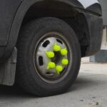 SET 10 BUCATI CAPAC PLASTIC PENTRU PREZON ROATA CU INDICATOR 33 MM NEON GALBEN 54.5 MM - imagine 5