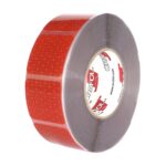 BANDA REFLECTORIZANTA SEGMENTATA REFLEXITE ORAFOL ROSU 50MMX50M ECE 104 - imagine 2