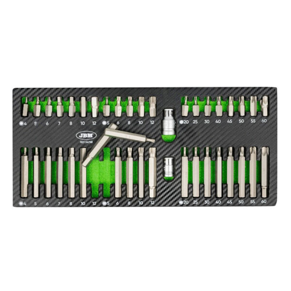 SET DE 42 IMBUSURI HEXAGONALE, 12 VARFURI ?I TORX-URI