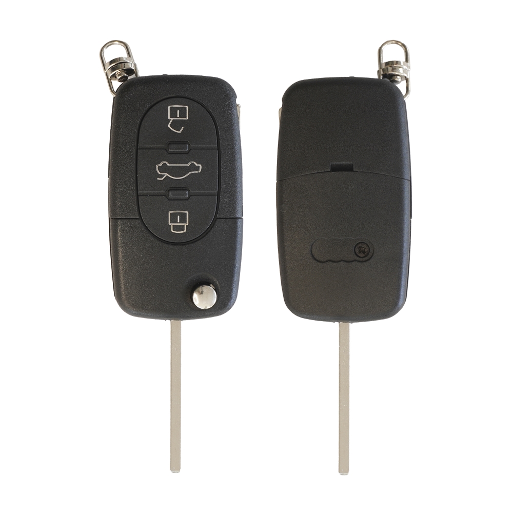 2658941 CARCASA CHEIE CONTACT PENTRU AUDI A3 / A6 / A8, 3 BUTOANE, CU CHEIE - imagine 1