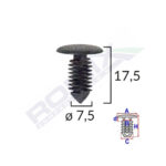 CLIPS TAPITERIE PENTRU OPEL/CITROEN/PEUGEOT - NEGRU SET 10 BUC - imagine 2