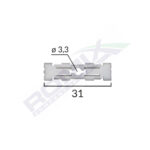 CLIPS FIXARE PLAFONPENTRU GRUP VAG - ALB SET 10 BUC - imagine 2