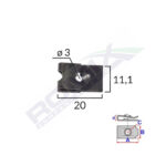 CLIPS FIXARE UNIVERSAL - NEGRU SET 25 BUC - imagine 2