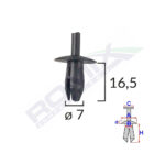 CLIPS FIXARE PENTRU VW MERCEDES - NEGRU SET 10 BUC - imagine 2