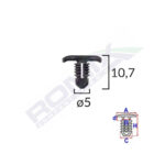 CLIPS TIP GARNITURA PENTRU SEAT/VW 5X10.7MM - NEGRU SET 25 BUC - imagine 2